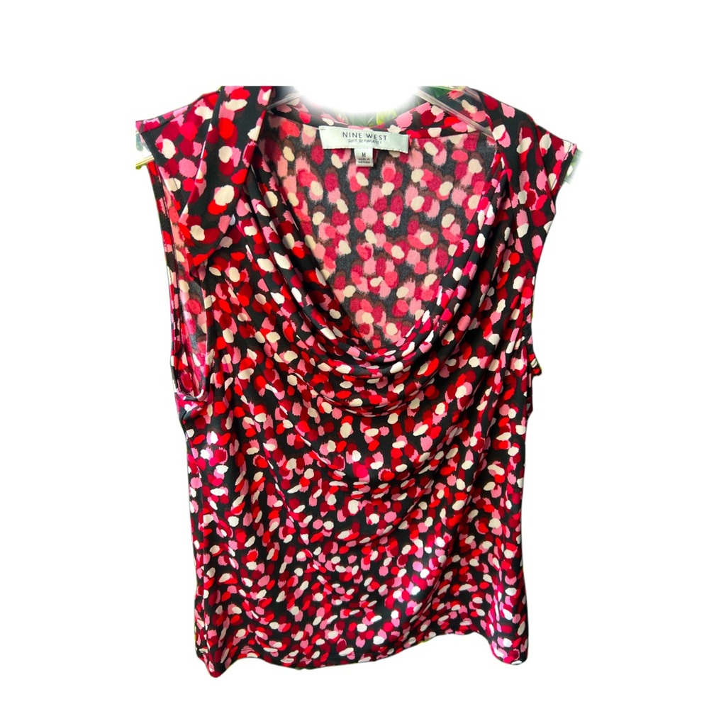 EUC Nine West Drape Style Blouse